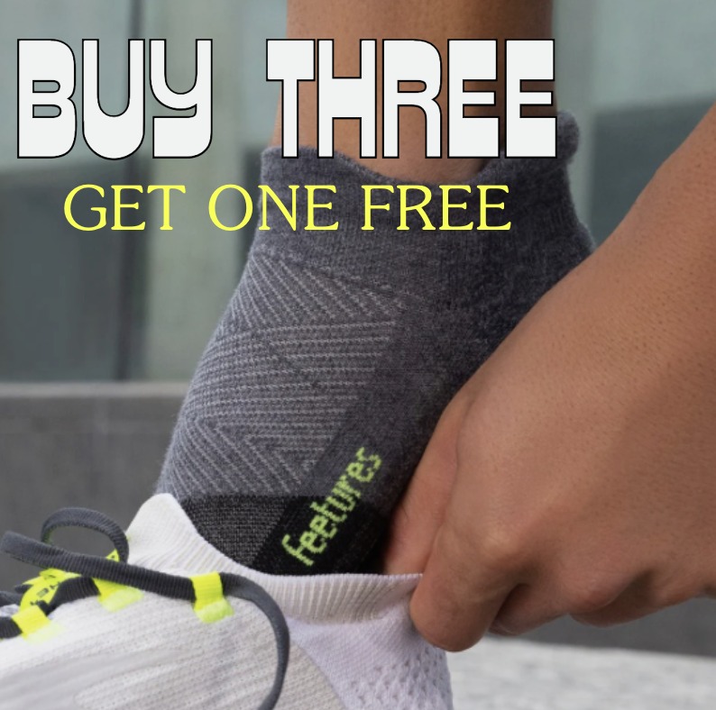 Browns Shoe Fit Spencer Facebook ad: Step up your sock game, Buy 3 Feetures…
