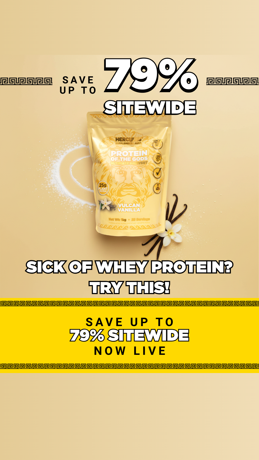 Hercules Supplements Aust Facebook ad