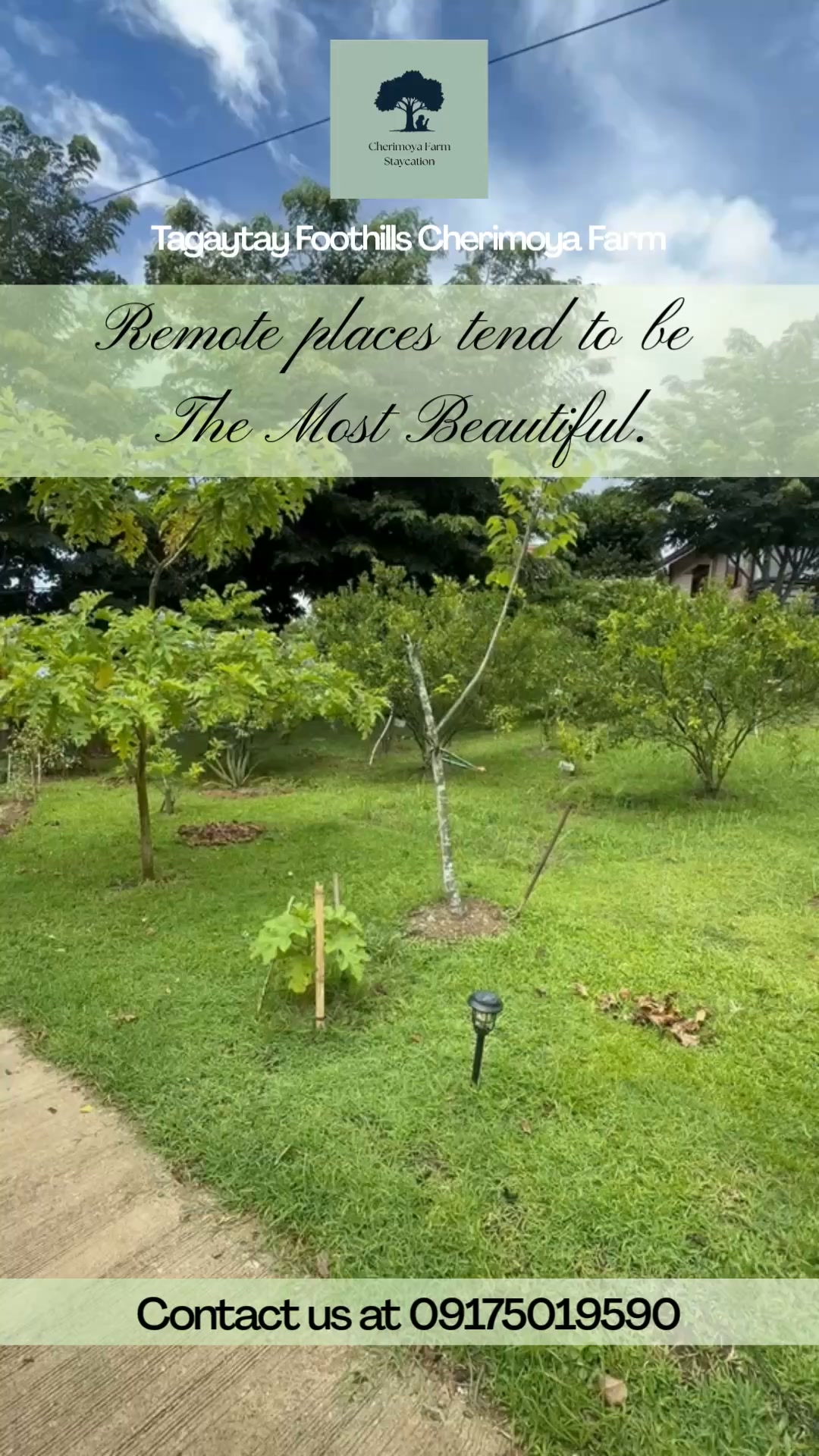 Tagaytay Foothills Cherimoya Farm Staycation Facebook ad: Escape the noise and reconnect with God and…