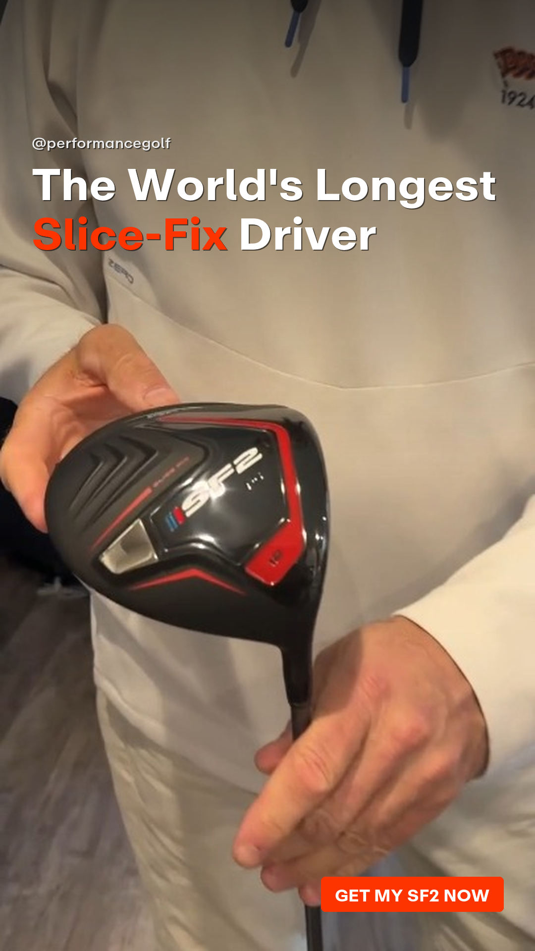 Performance Golf Facebook ad