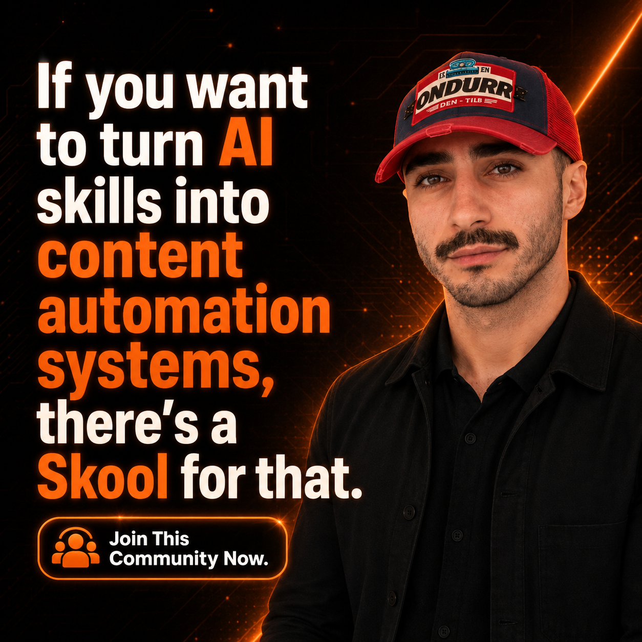 Skool Facebook ad