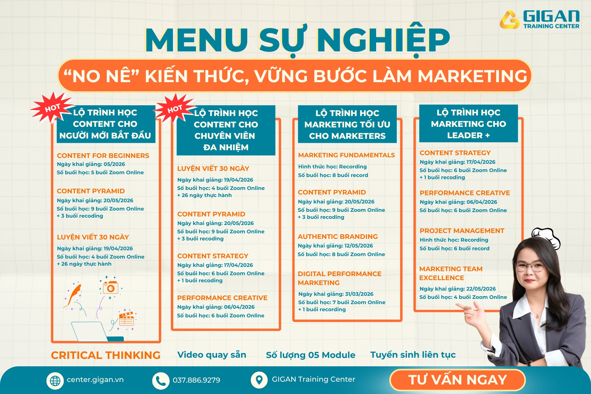 GIGAN Training Center - Đào tạo Marketing chuyên nghiệp Facebook ad