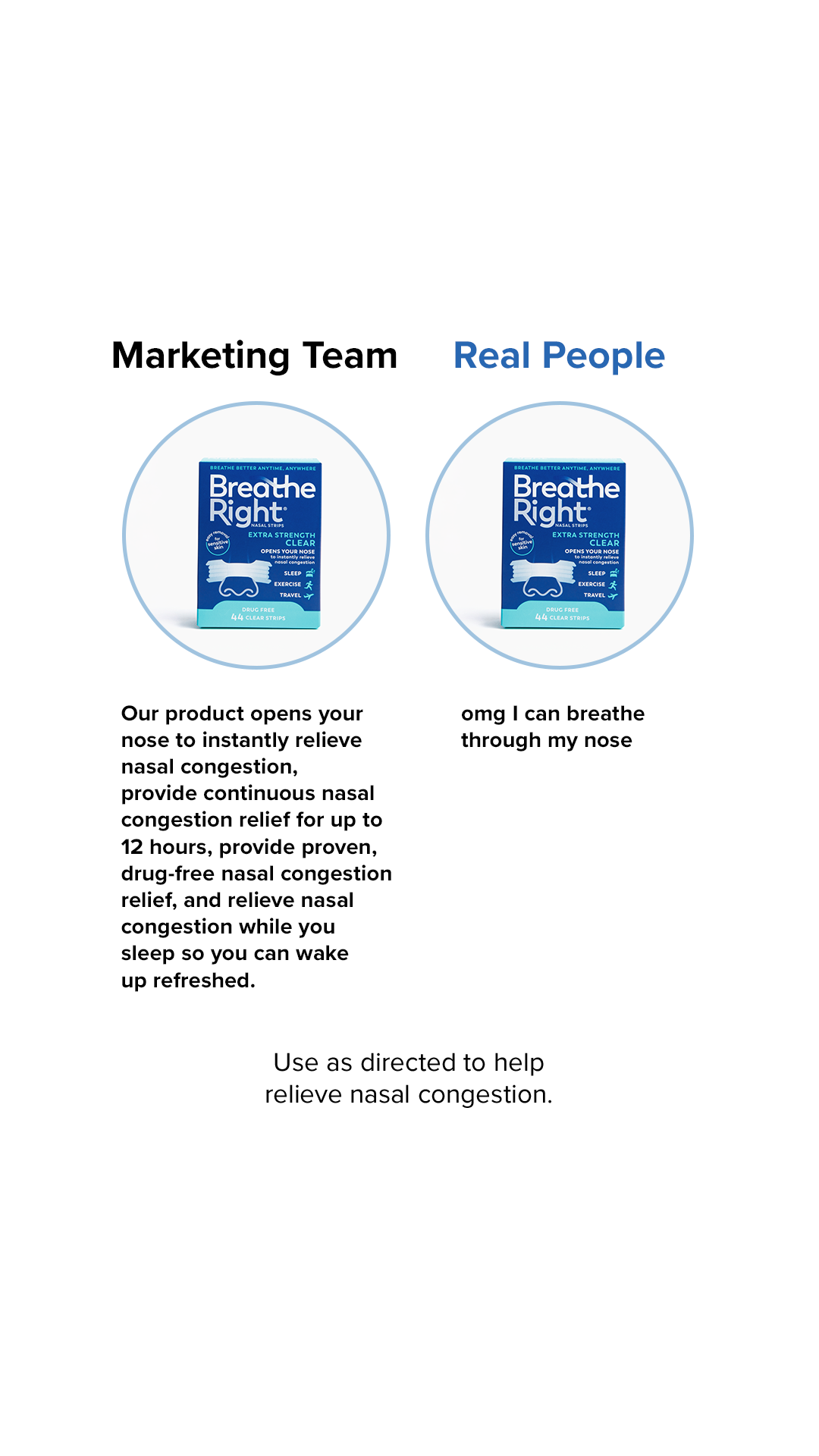 Breathe Right Nasal Strips Facebook ad from Jul 14, 2026
