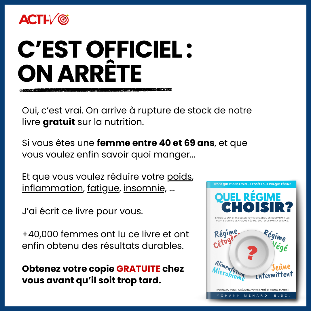 Acti-V : Perte de Poids et Microbiome Facebook ad