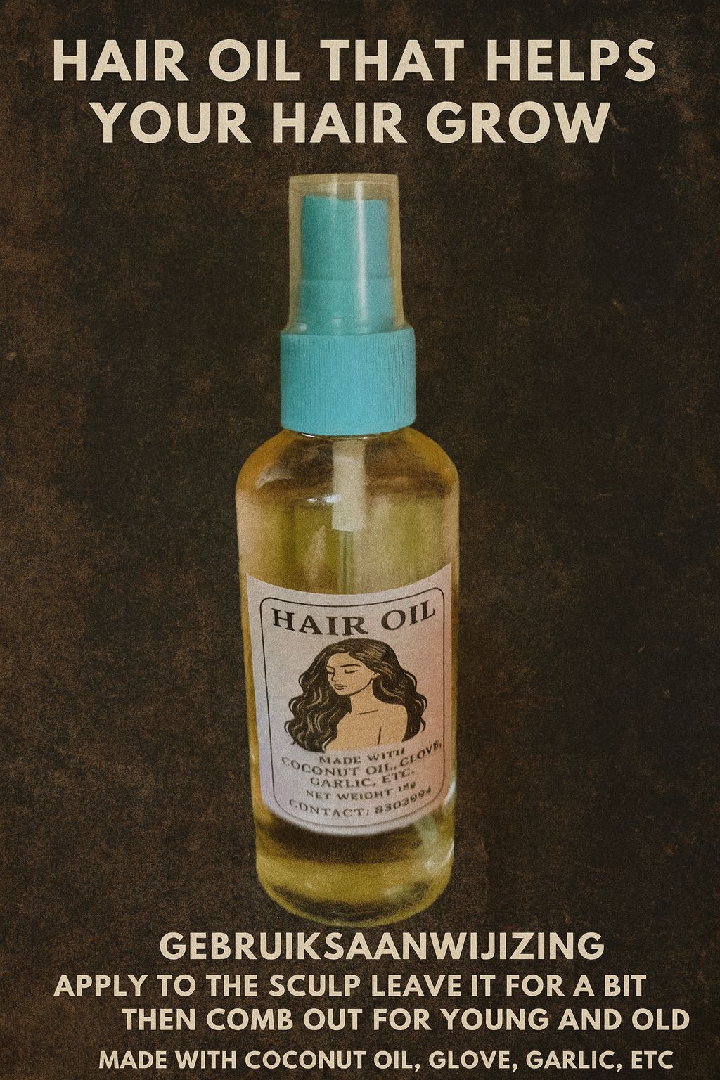 ALL SALES NV Facebook ad: Onze exclusieve Hair Growth Oil is speciaal ontwikkeld…