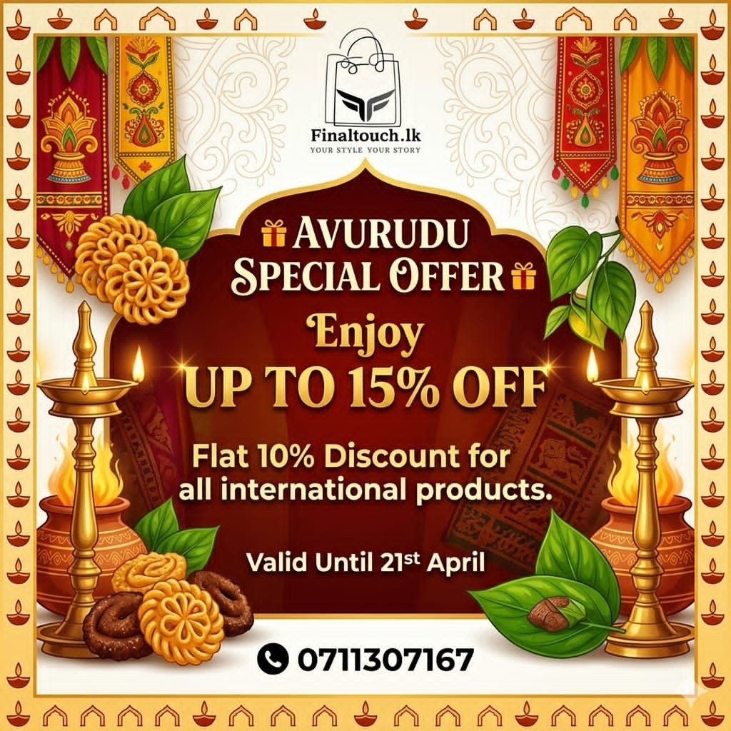 Finaltouch.lk Facebook ad: AVURUDU SPECIAL OFFER is HERE!