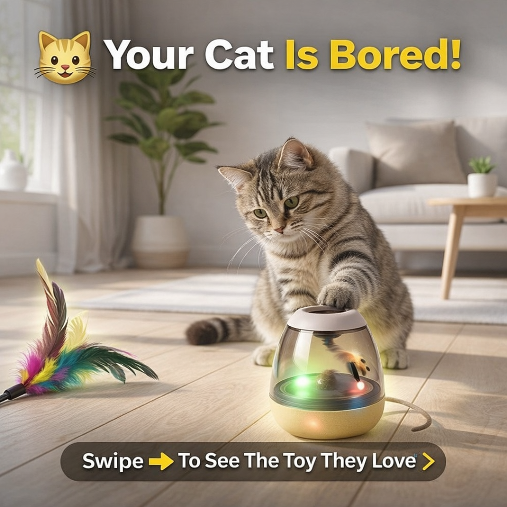 Pawzation Facebook ad: Happy kitty = happy home.