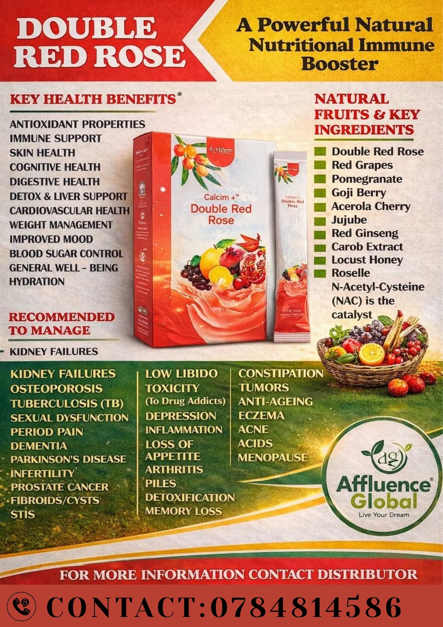 Double Red Rose Zimbabwe- Blessing Facebook ad: Experience peak health!