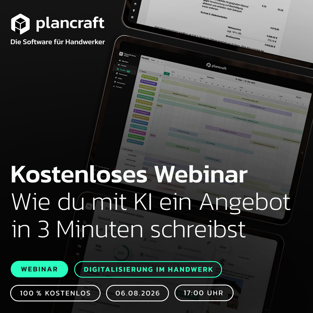Plancraft - Einfache Handwerkersoftware Facebook ad