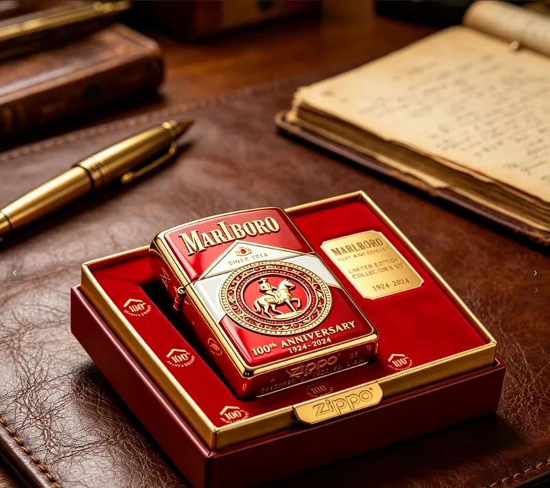 Winston Morris Facebook ad: Marlboro 100. Jubiläum Zippo Feuerzeug