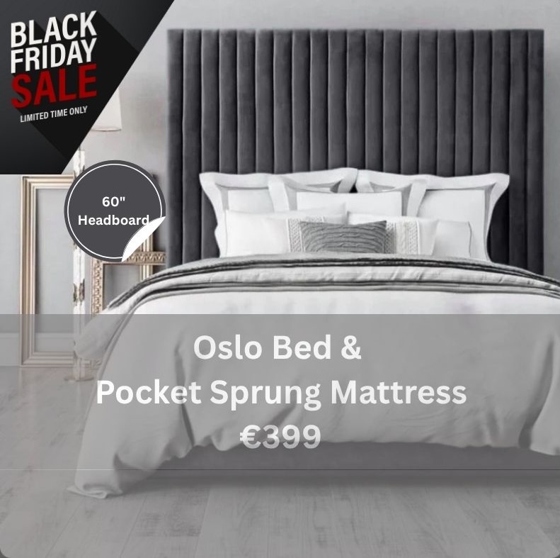 The Bed Company Ireland Facebook ad: Black Friday Offer, The Oslo Bed Package with…