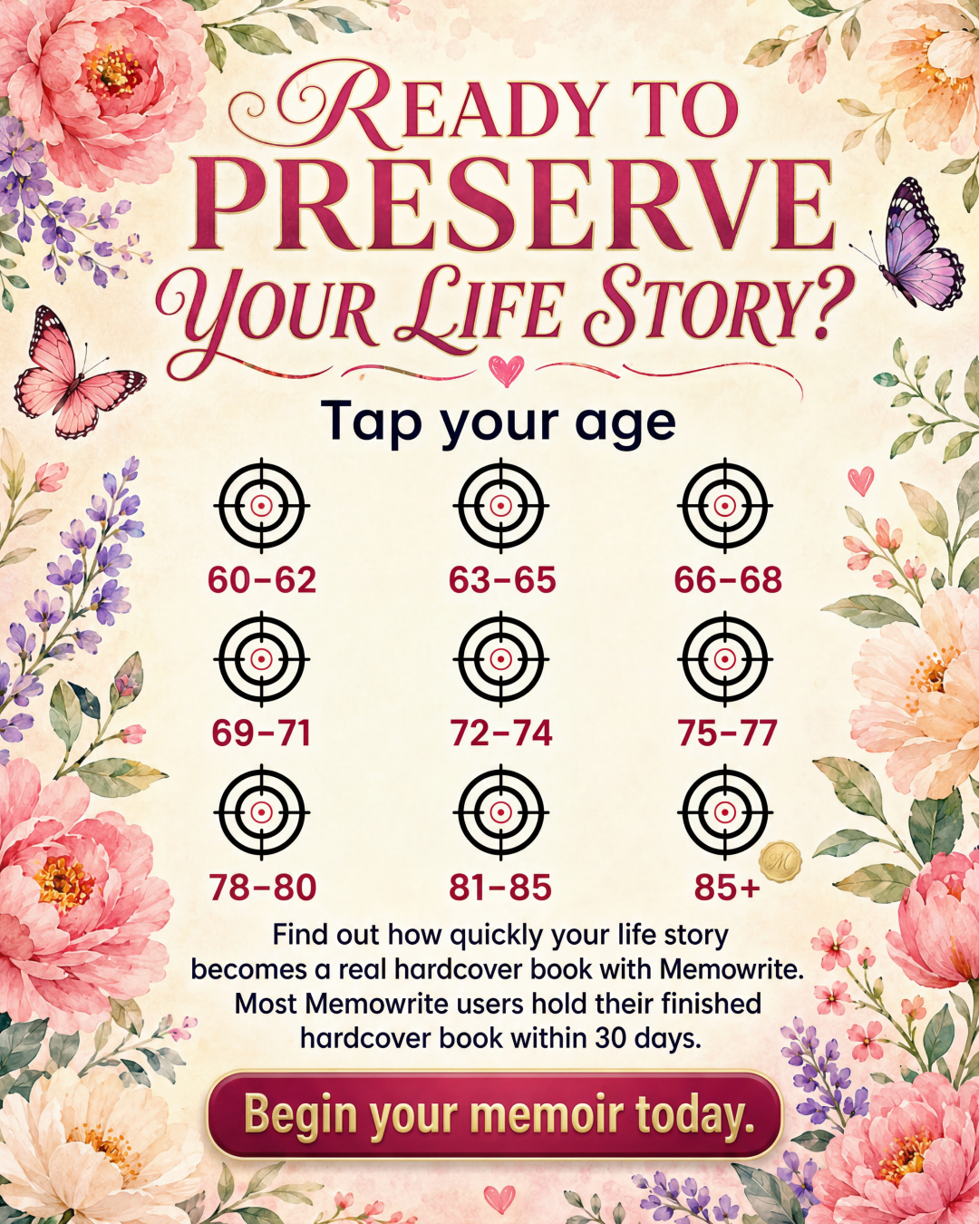 Memowrite Facebook ad