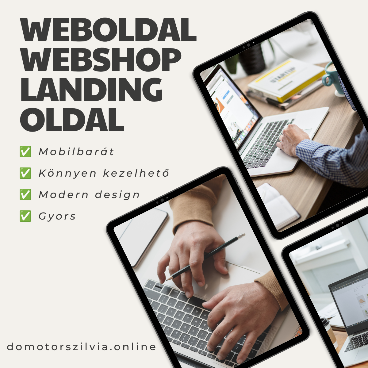 Dömötör Szilvia Facebook ad: Professzionális, gyors és mobilbarát weboldalak egyedi…
