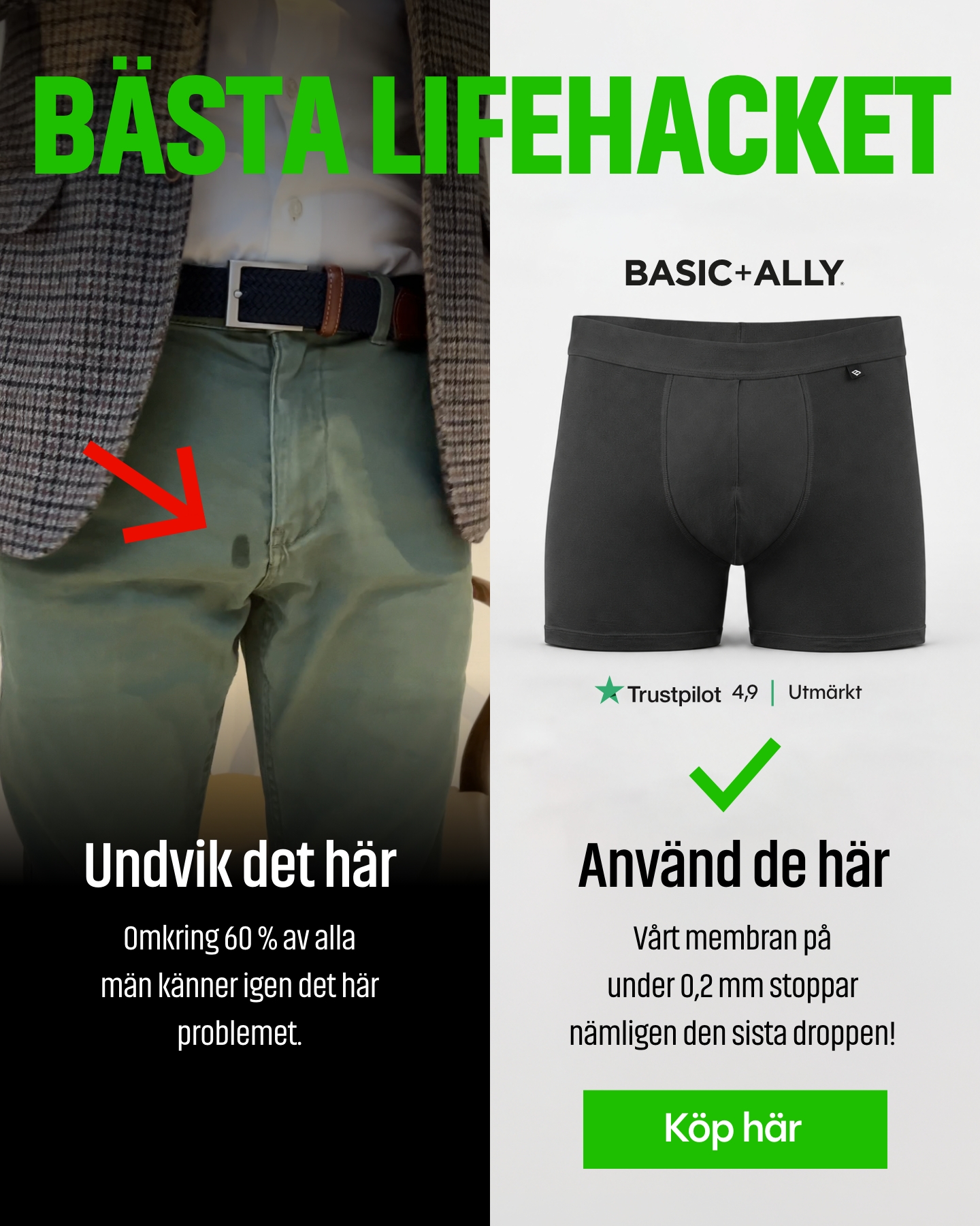 Basic+Ally Facebook ad