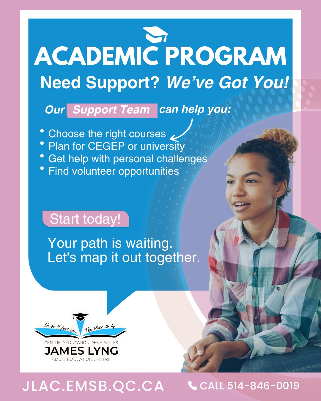 James Lyng Adult Education Centre Facebook ad