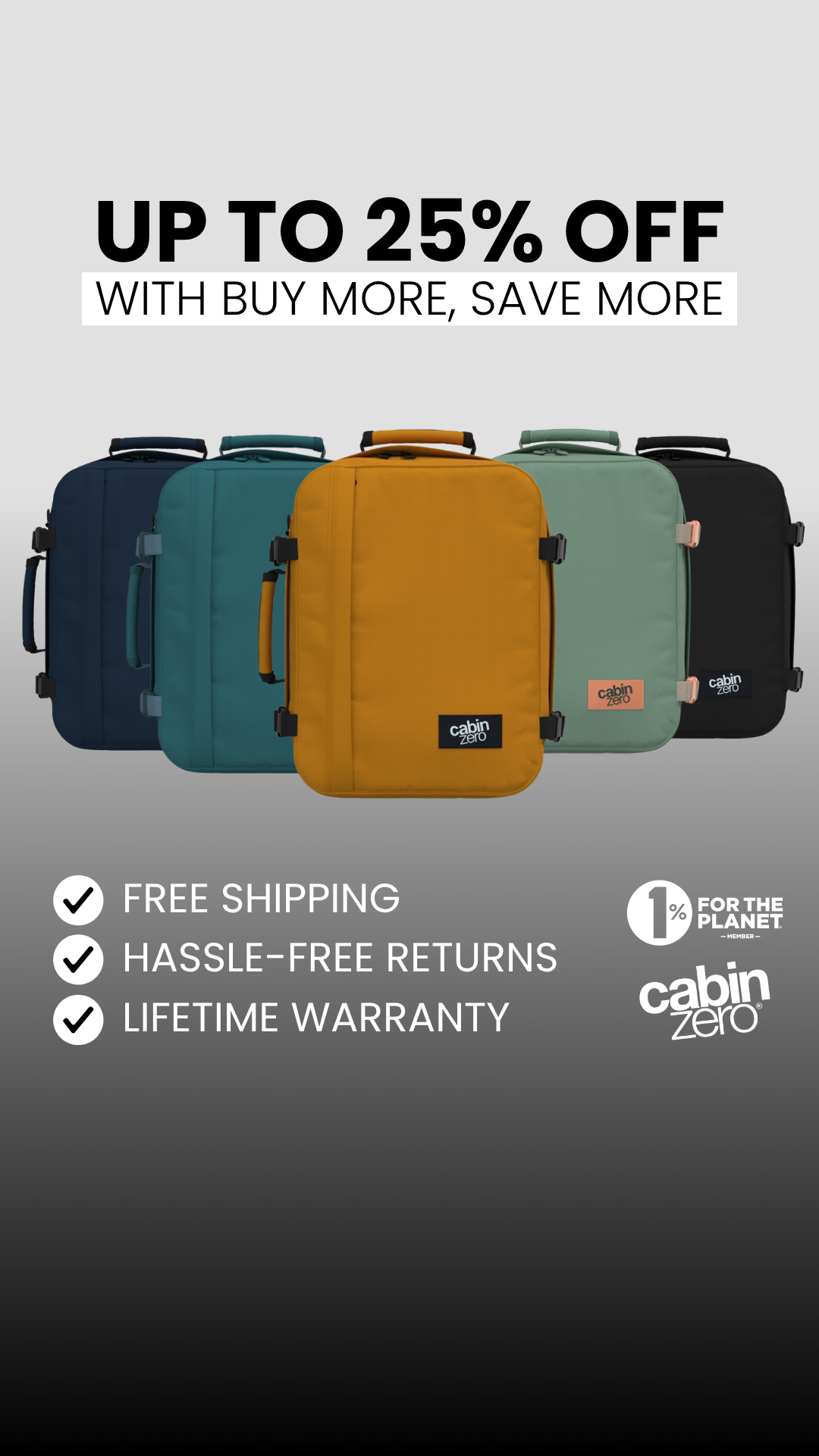 CabinZero Facebook ad