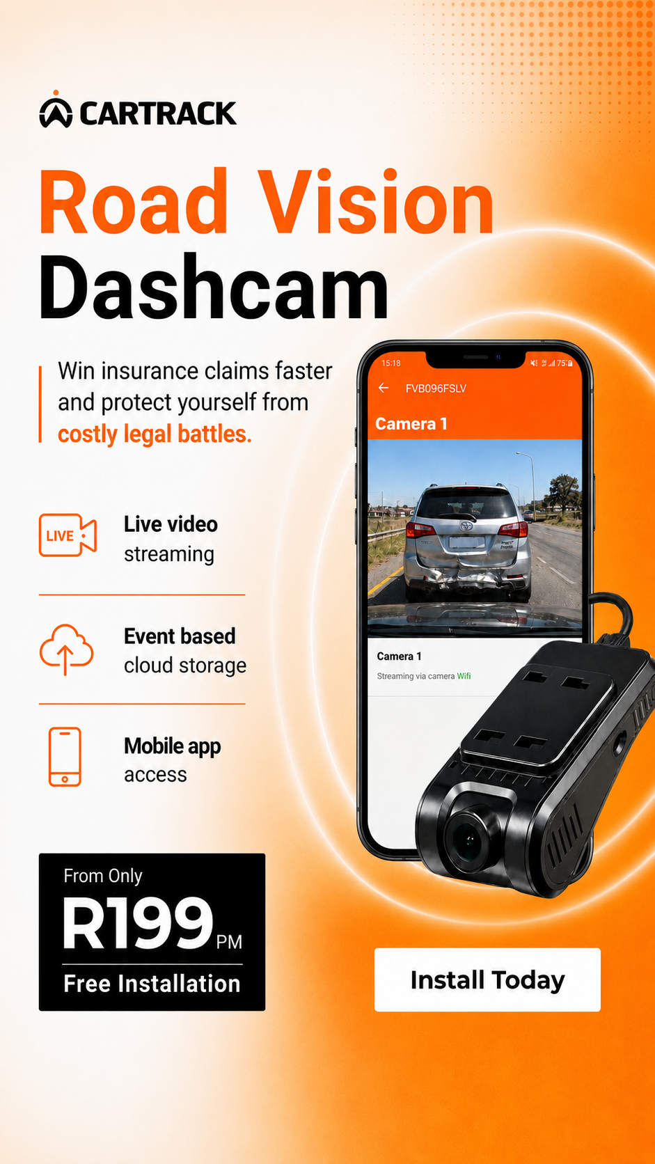 Cartrack Dashcams - ZA Facebook ad