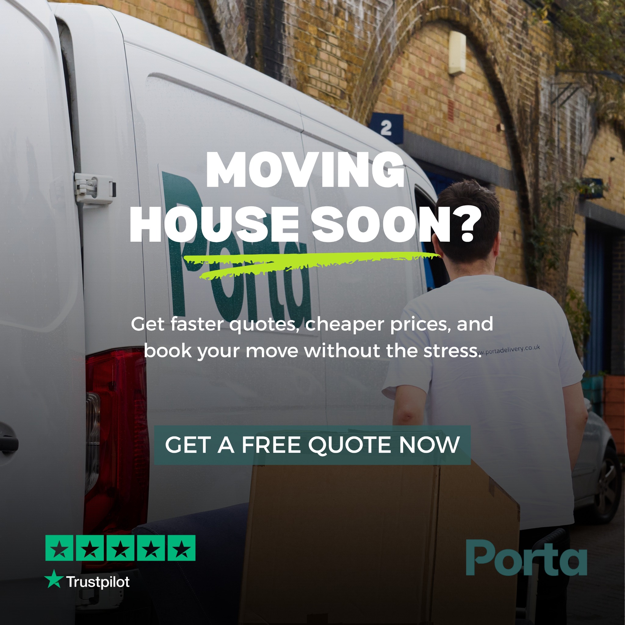 Porta Delivery Facebook ad: Book Your Move Today