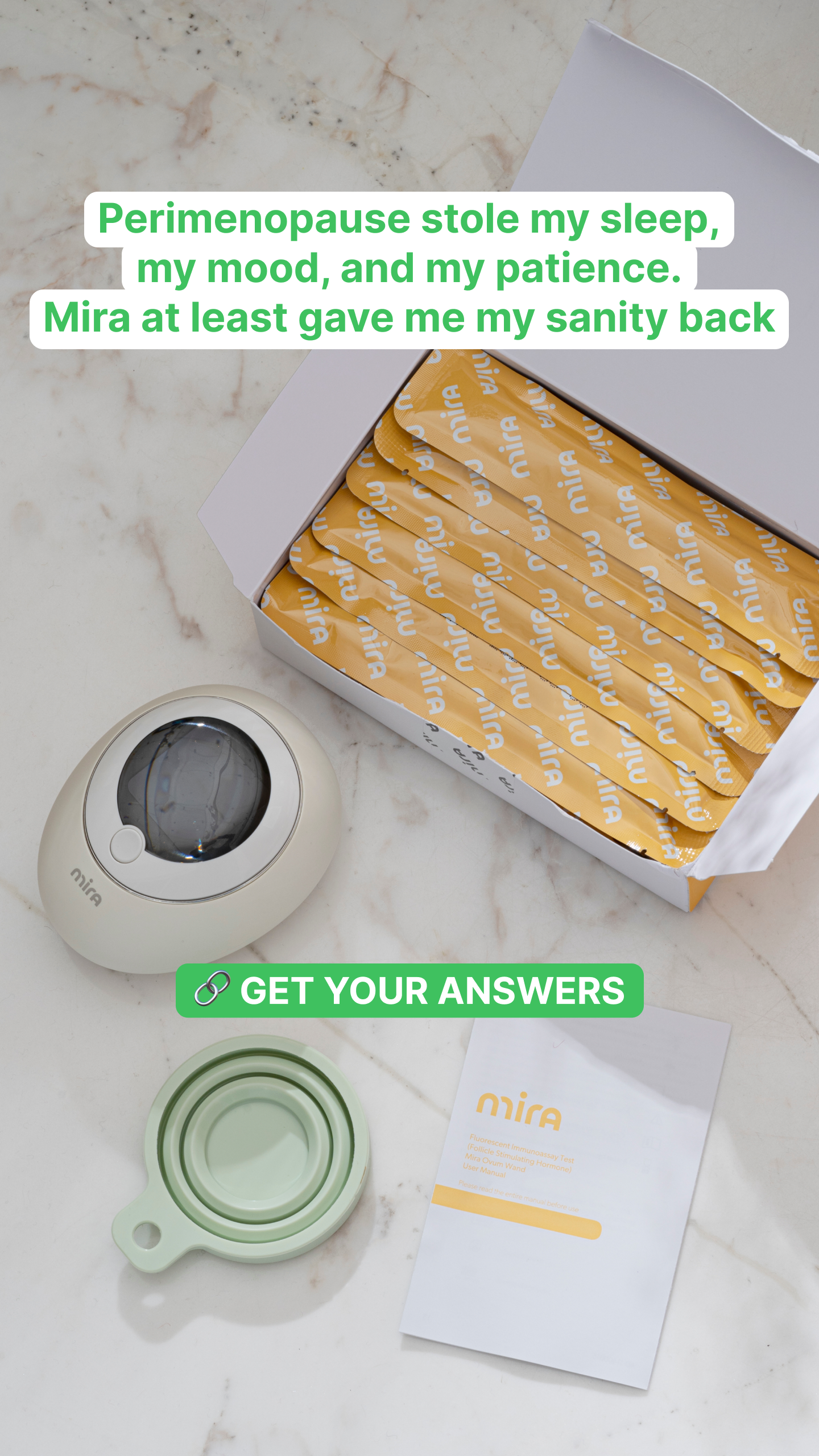 Mira Fertility Facebook ad