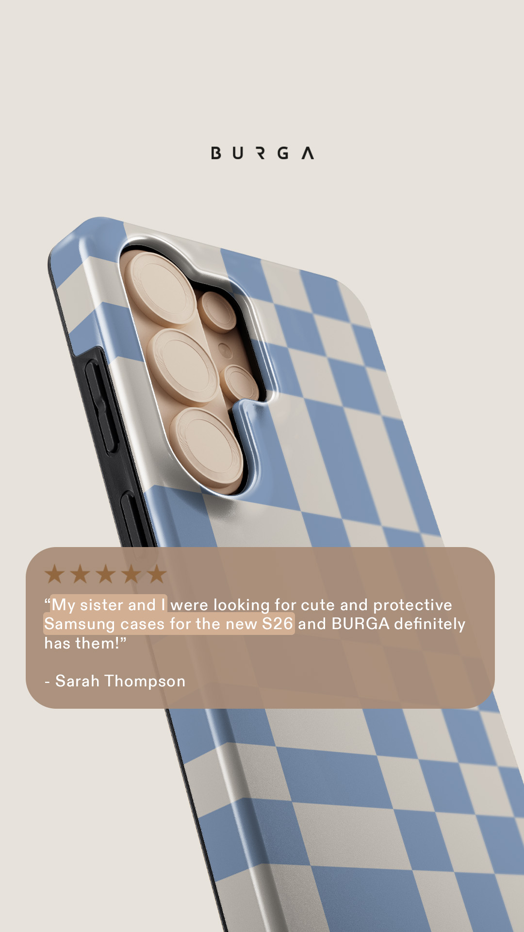 BURGA Cases Facebook ad