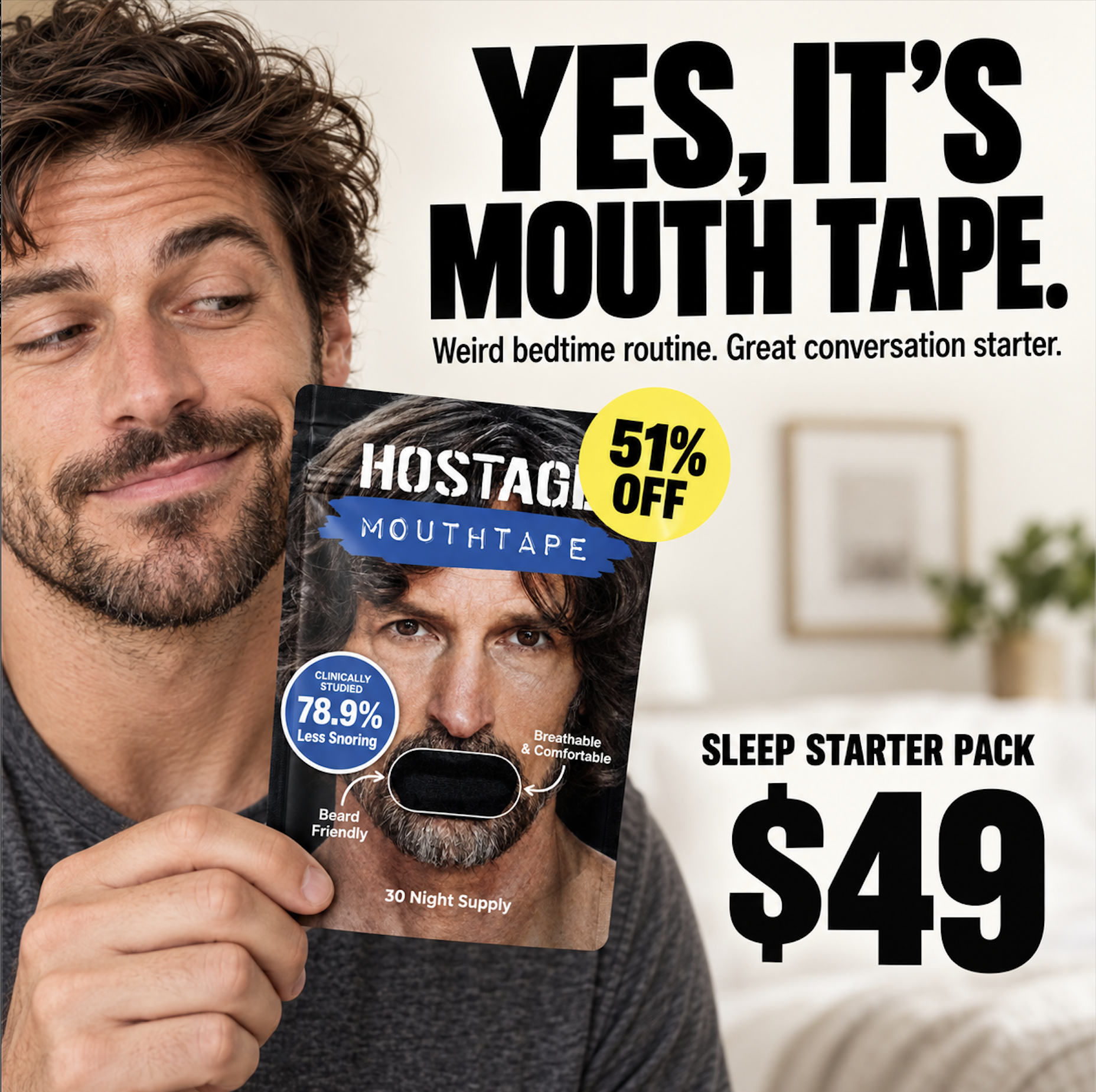 Hostage Tape Facebook ad