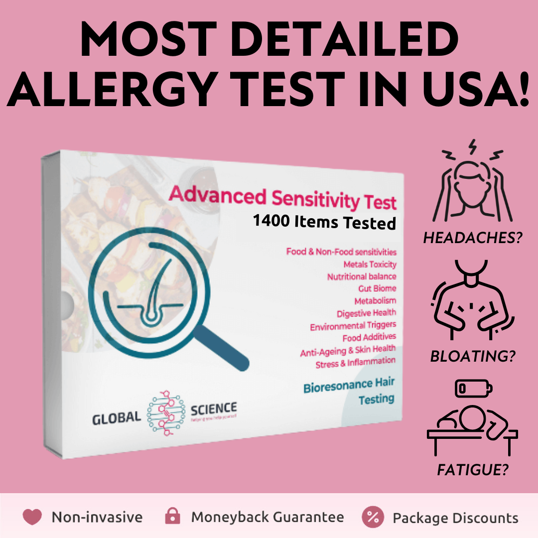 Test My Allergy Facebook ad: Test 1,400 Sensitivities Before They Wreck You.