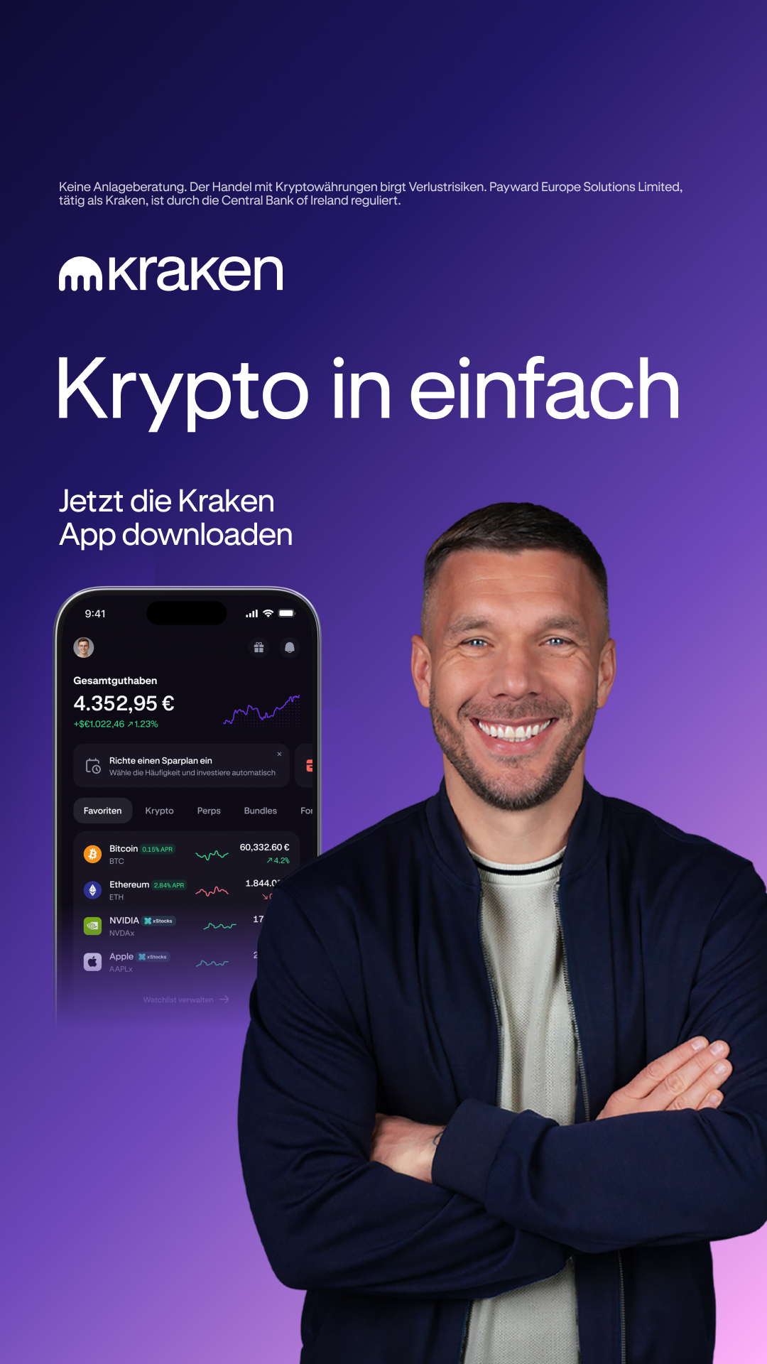 Kraken Digital Asset Exchange Facebook ad