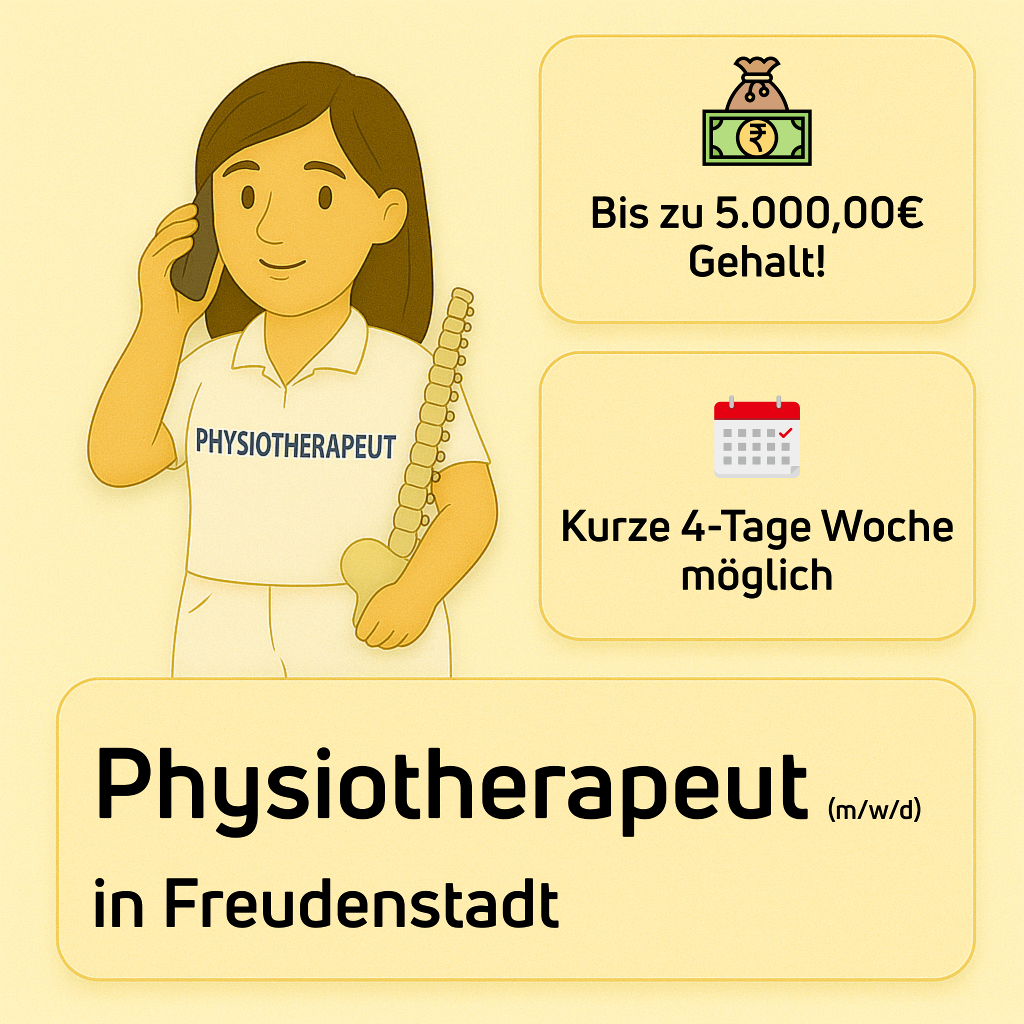 Candidate Flow Jobs: Physio Facebook ad: Bald wechsle ich…, Warum nicht heute?