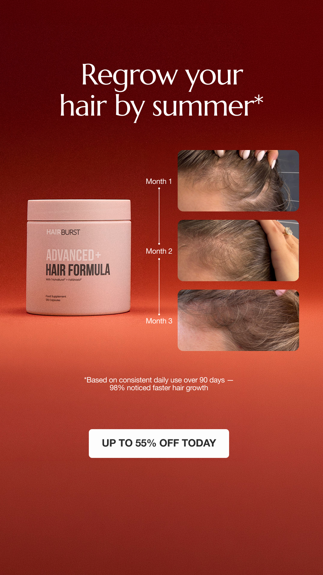 Hairburst Facebook ad