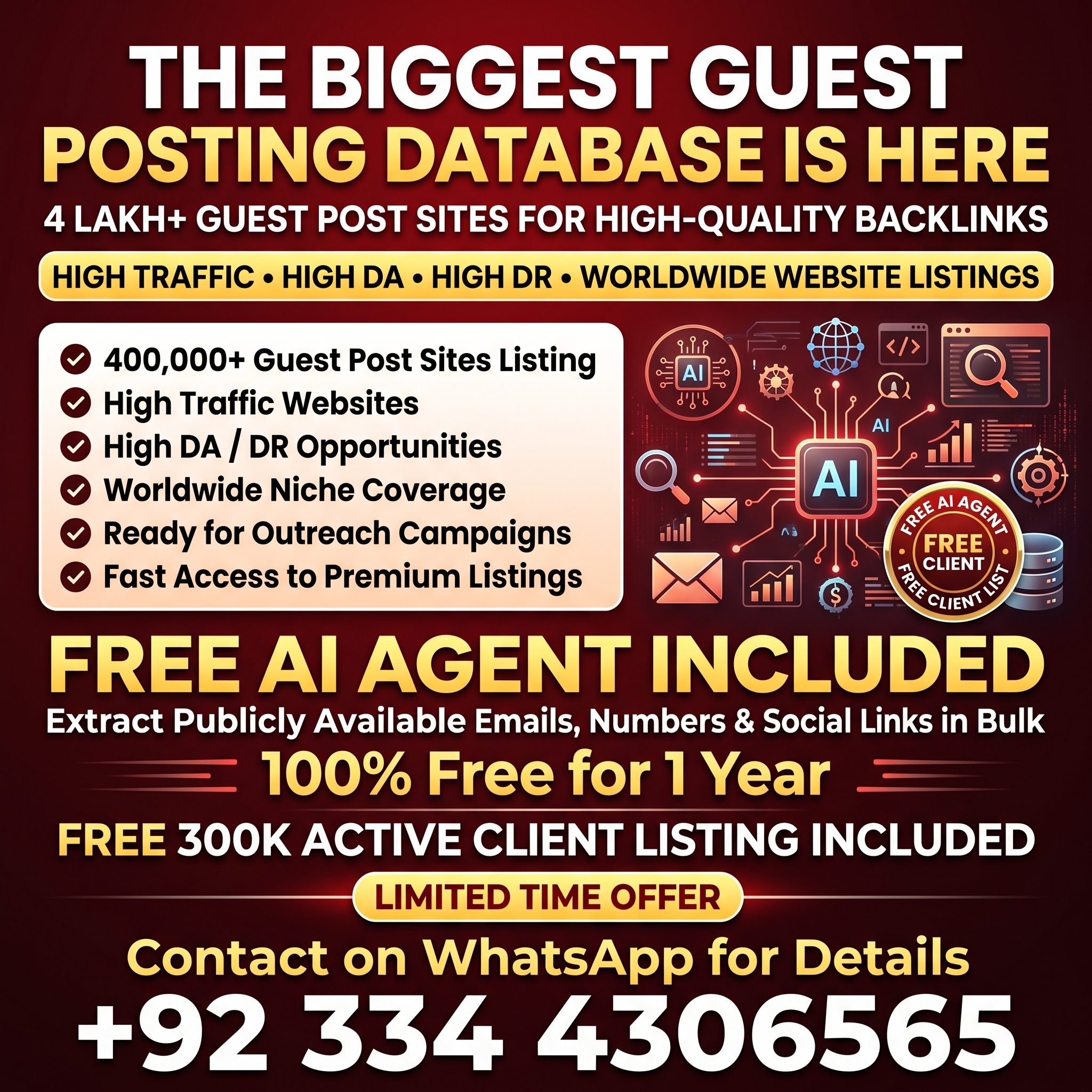 Zilli Tools Facebook ad: **THE BIGGEST GUEST POST DATABASE IS HERE!**