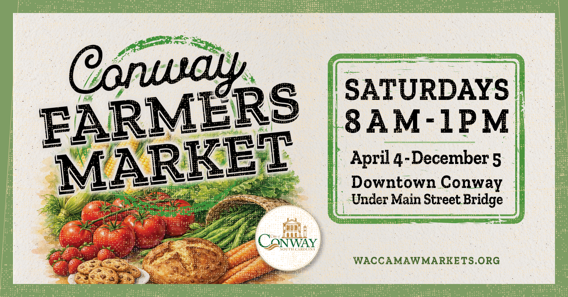 Waccamaw Market Cooperative Facebook ad: Conway Farmers Market