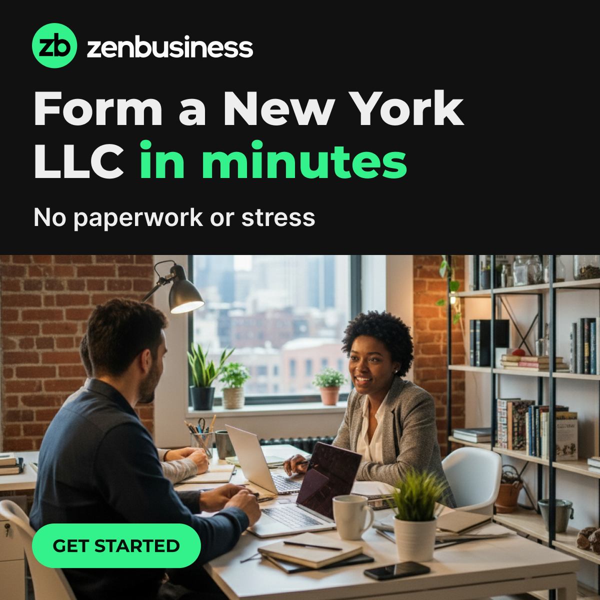 ZenBusiness Facebook ad