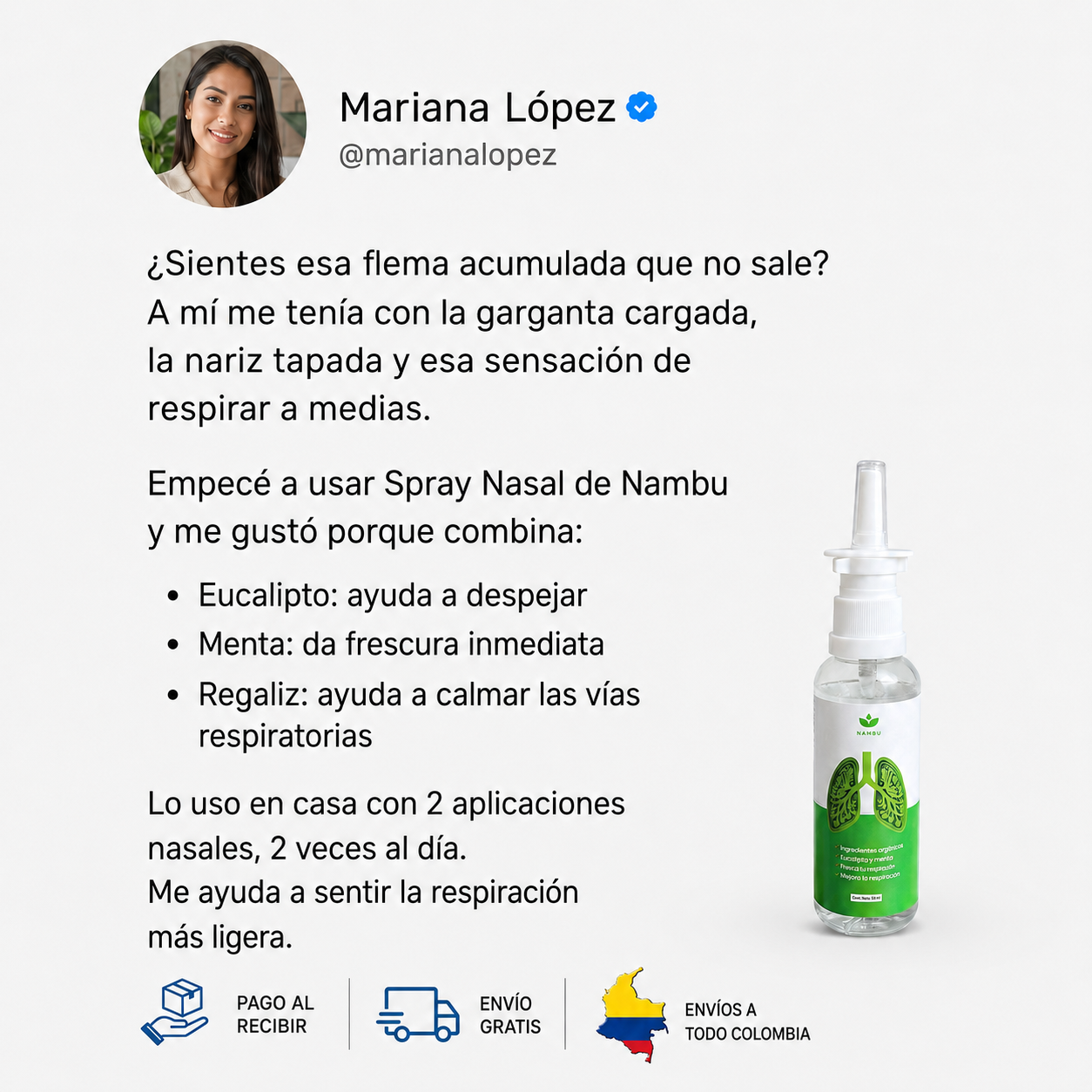 Nambu Colombia Facebook ad
