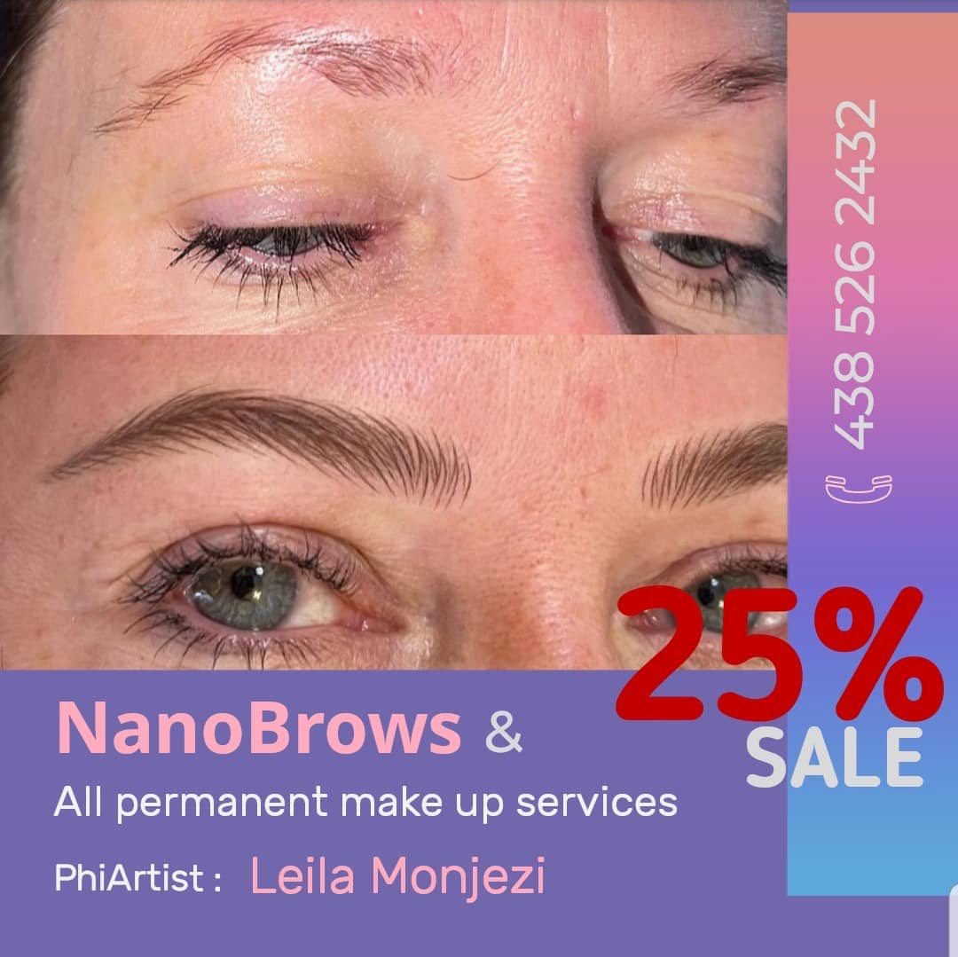 Beauty.by.leila Facebook ad: Natural eyebrows with Nanoblading