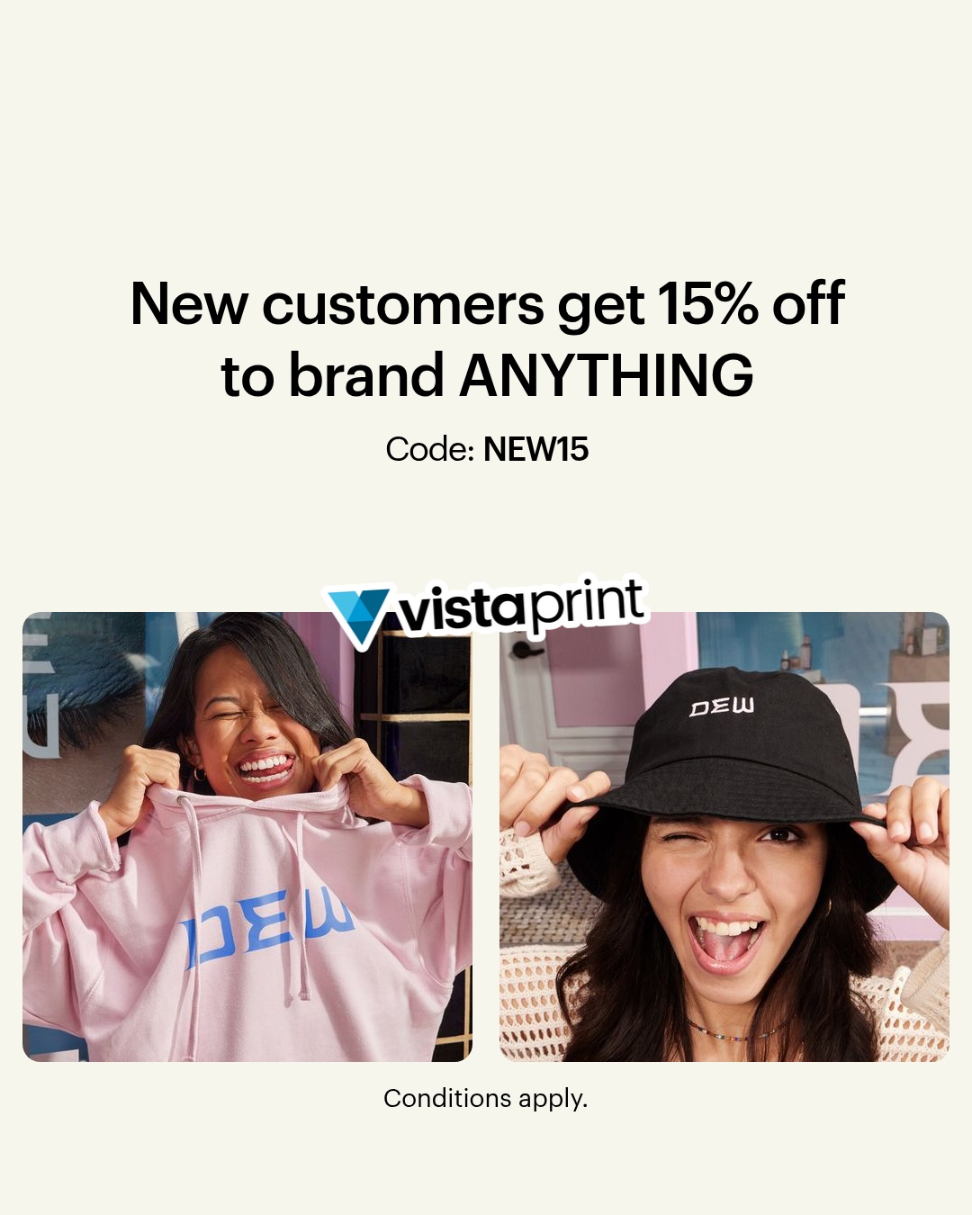 VistaPrint Facebook ad