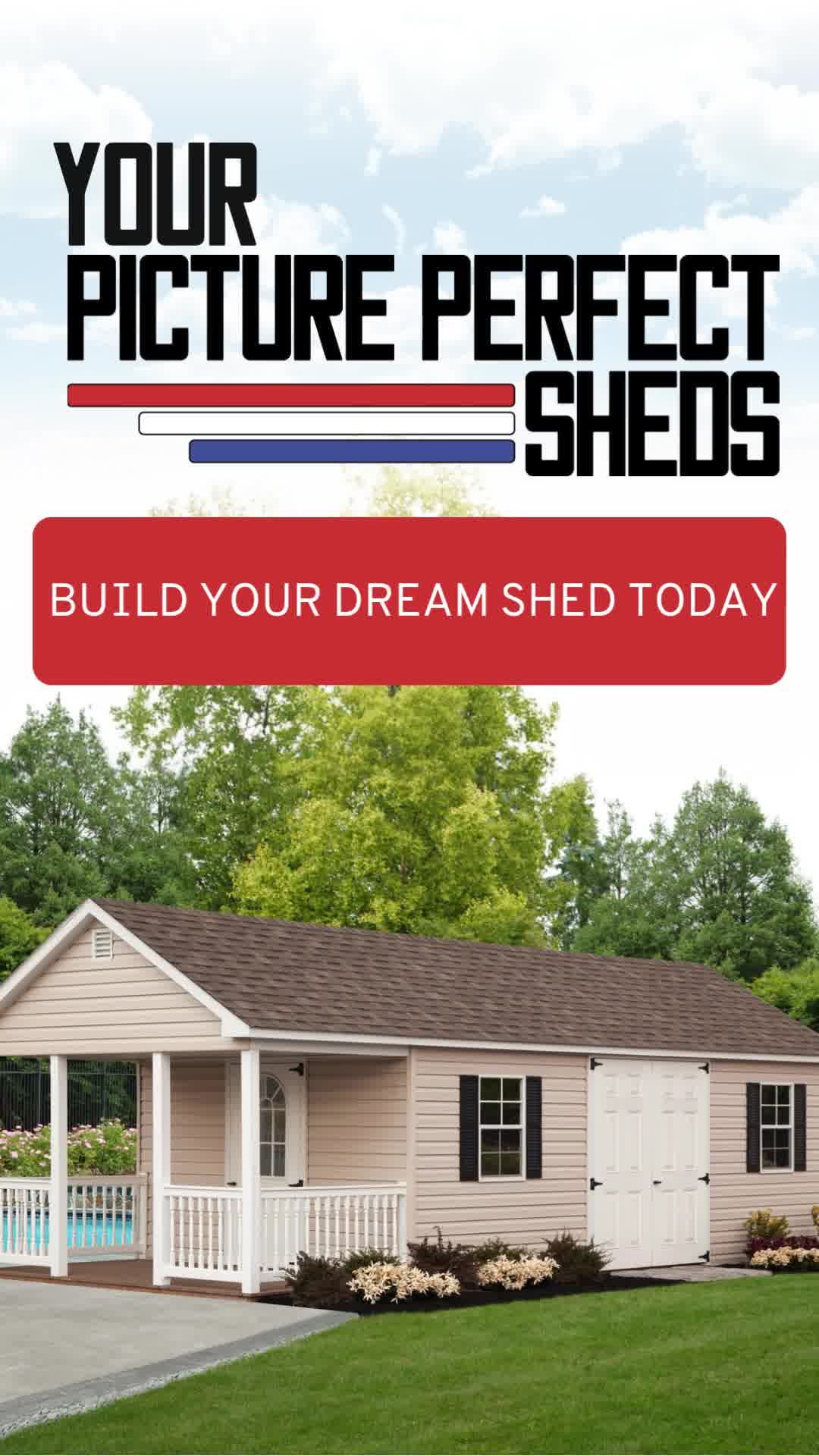 Picture Perfect Sheds Facebook ad: No delivery fees - Price all-inclusive (restrictions apply…