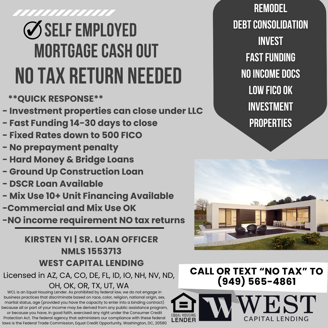 Kirsten Yi - Real Estate & Mortgage Broker, Investor Facebook ad