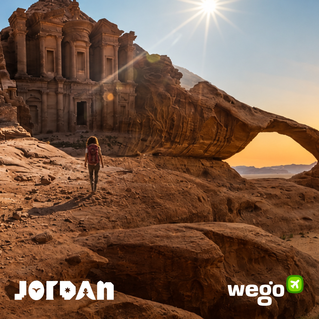 Wego Facebook ad: Discover Jordan - book online today