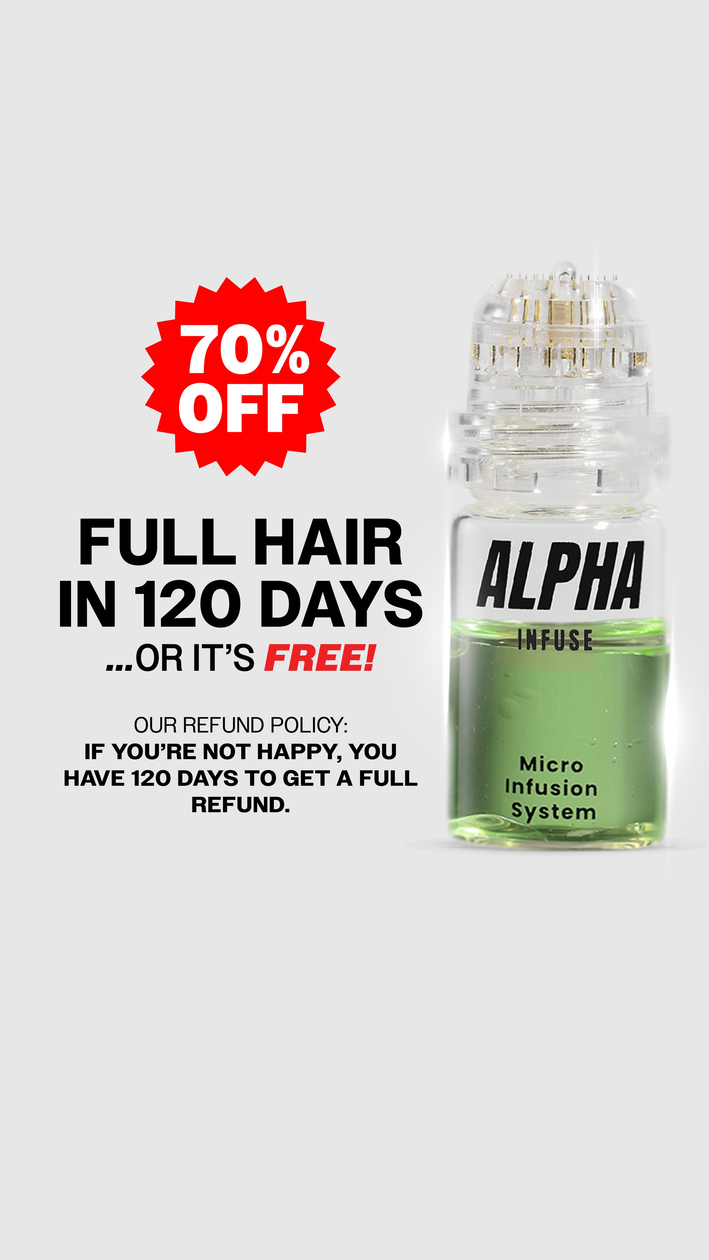 AlphaInfuse Facebook ad