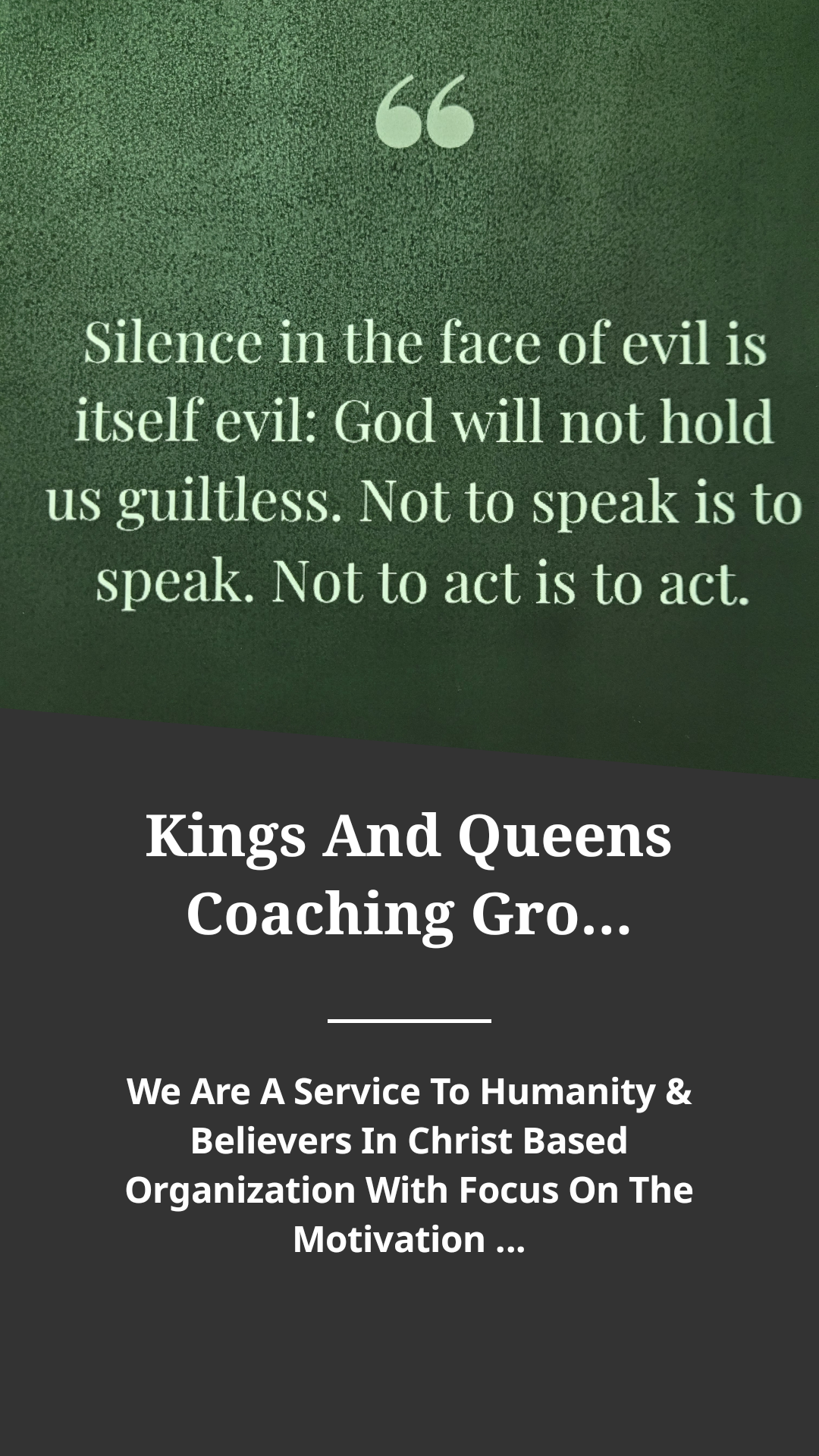 Kings And Queens Coaching Group Facebook ad