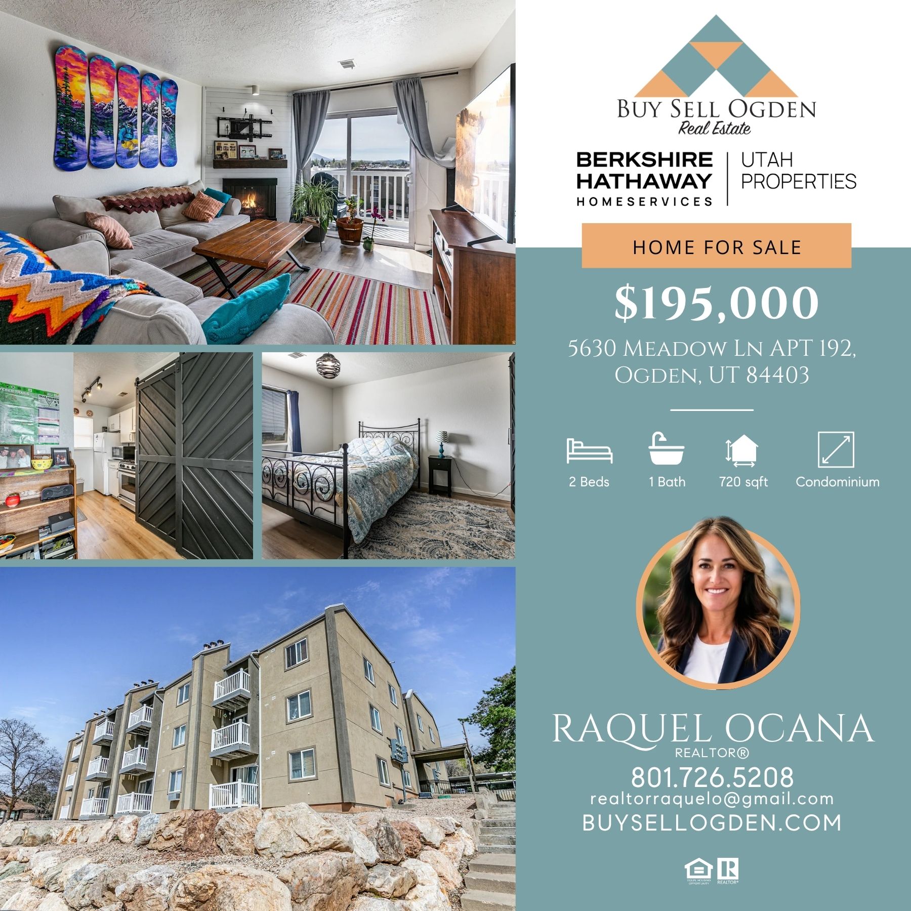 Raquel Ocana - Real Estate Professional Facebook ad: This stunning top-floor condo offers a fresh, modern…