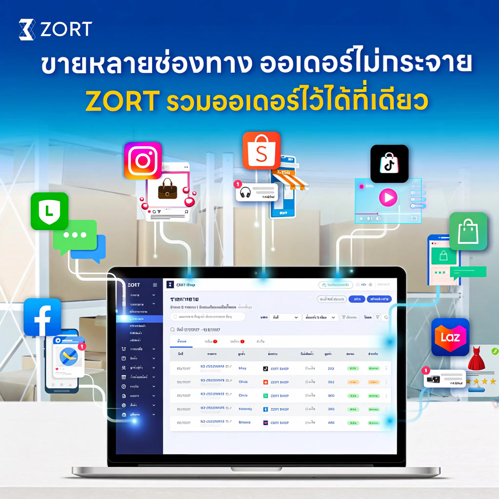 ZORT ระบบจัดการออเดอร์และสต๊อกออนไลน์ Facebook ad: ระบบจัดการร้านค้าออนไลน์