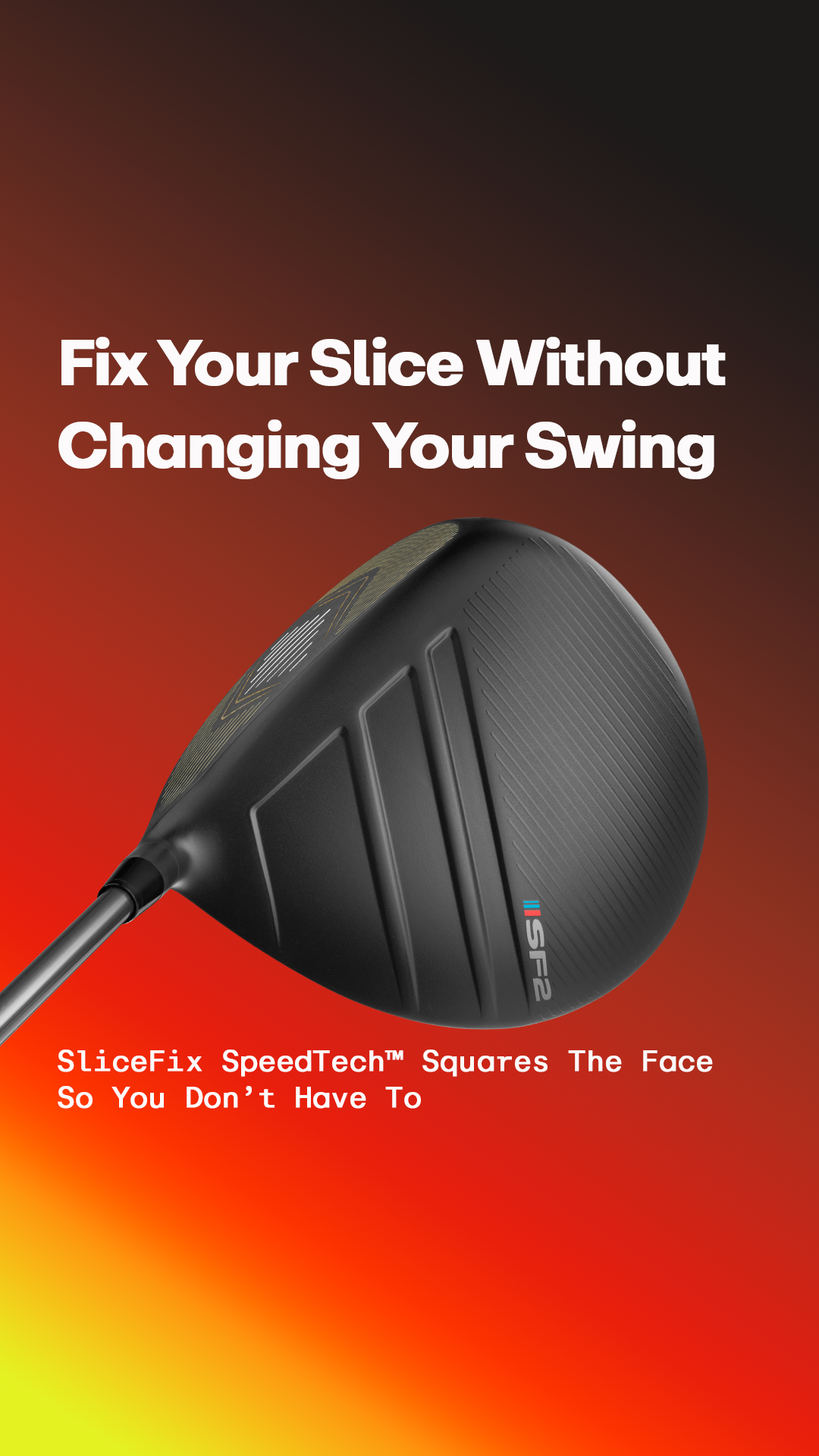 Performance Golf Facebook ad