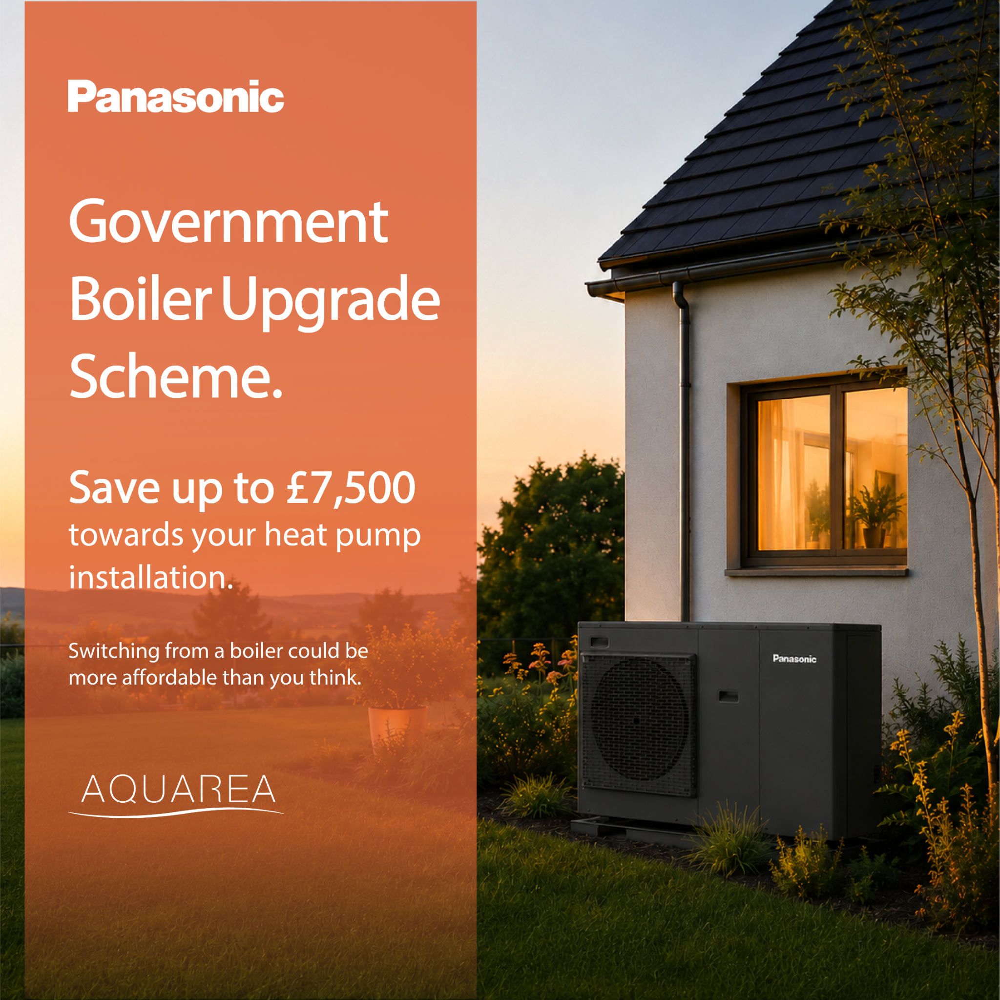 Panasonic Heating & Cooling Solutions Europe Facebook ad: Upgrade your home with an energy-efficient Panasonic Heat…
