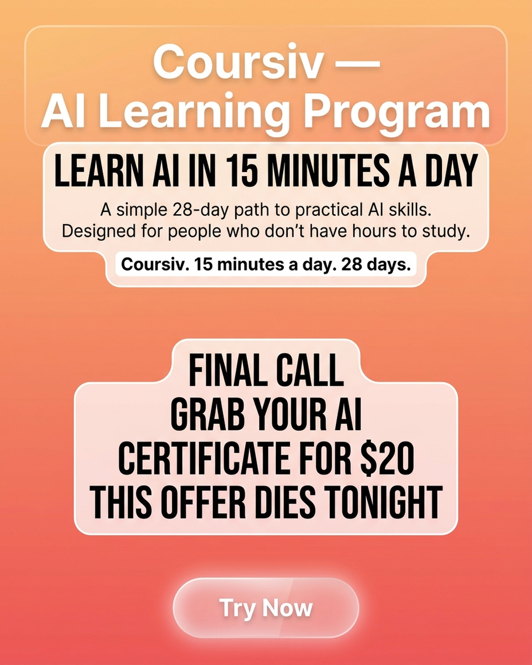 AI Made Simple Facebook ad