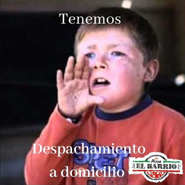 El barrio pizzeria Facebook ad: Pizzas de barrio para llevar y con despacho…