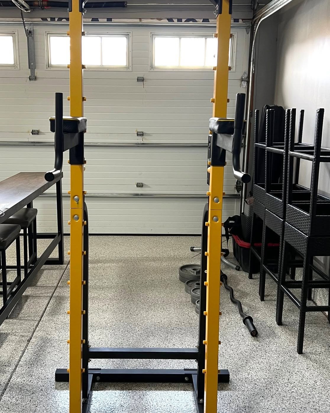 Michele Lewis Facebook ad: Complete Home Gym Setup, Power Tower, Climber, Weights…