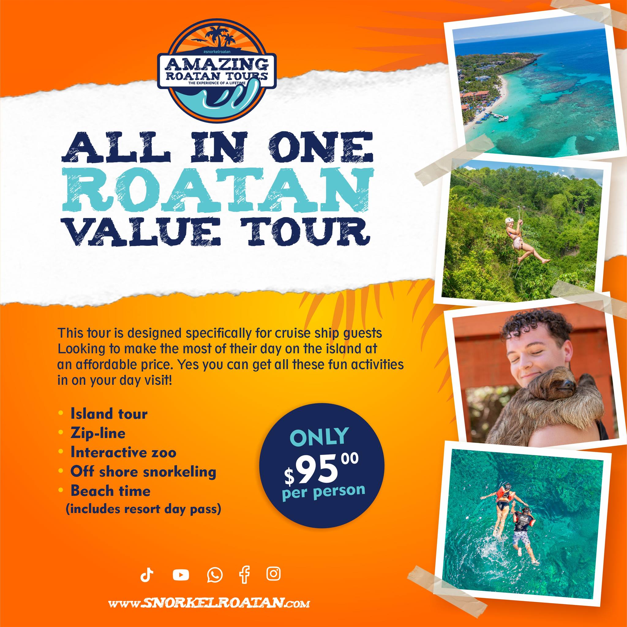 Amazing Roatan Tours Facebook ad