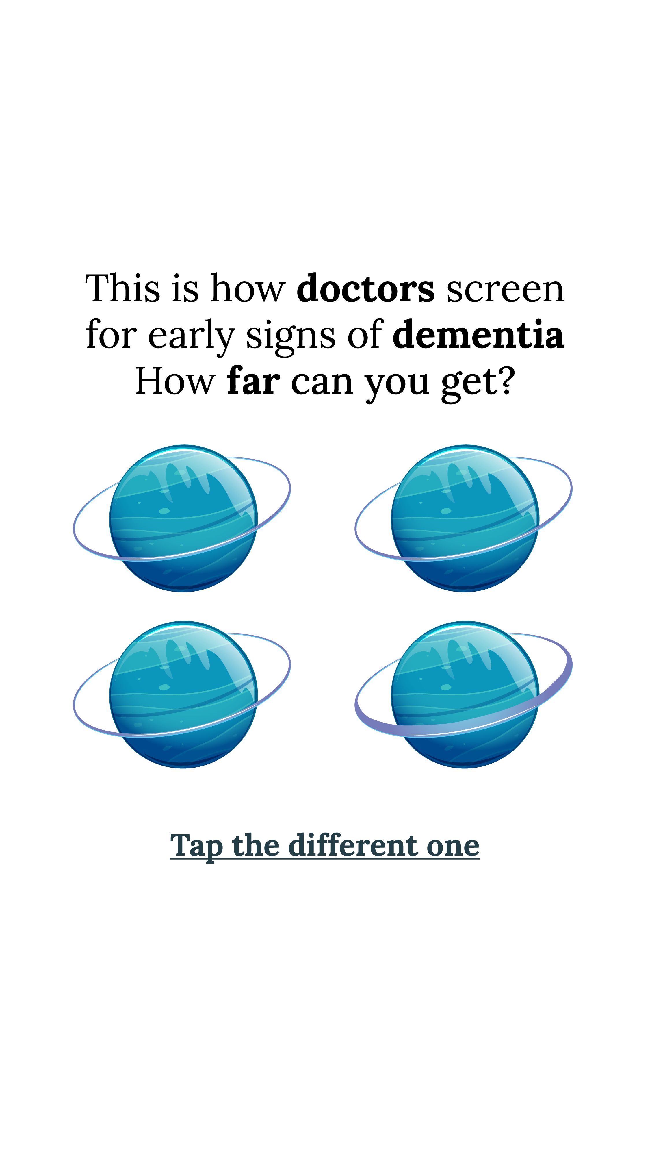 Brain Health Check Facebook ad