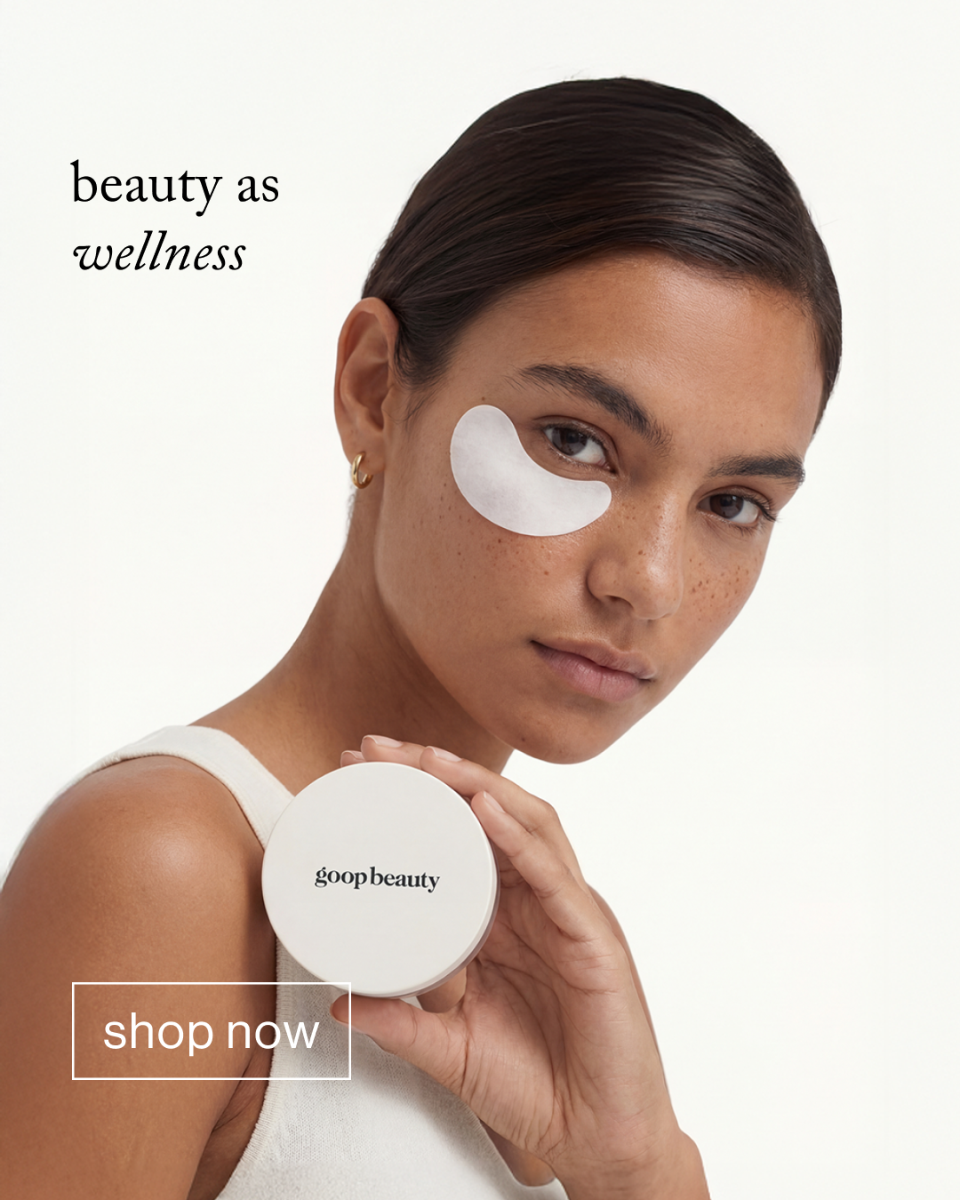 goop Facebook ad: clean. holistic. results-driven.